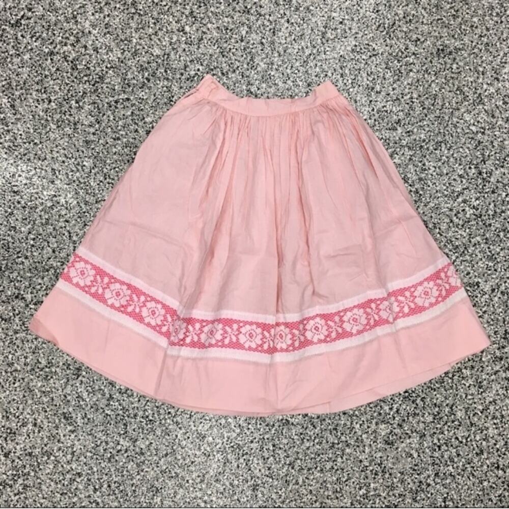 1950s pink Lolita skirt gingham